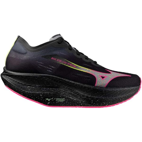 Mizuno Wave Rebellion Pro 2 Black Silver Pink Tetra