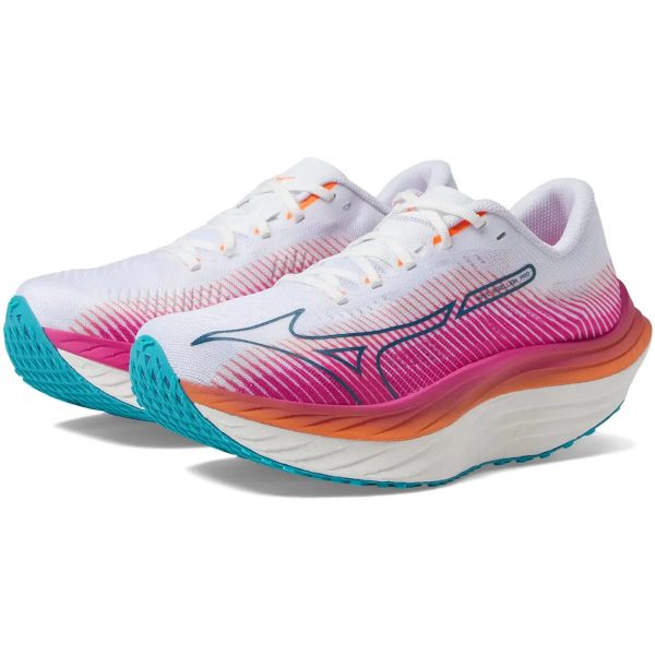 Mizuno Wave Rebellion Pro White Silver (Womens)