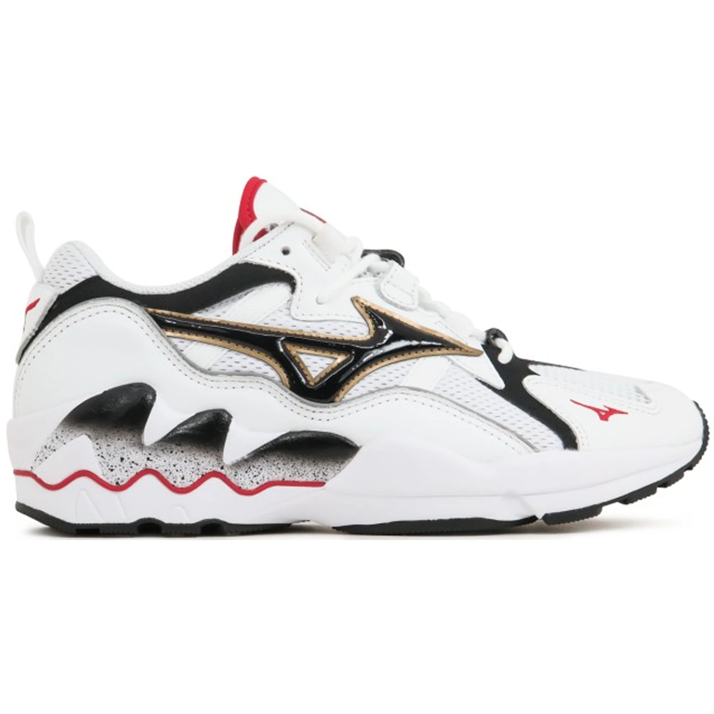 Mizuno Wave Rider 1 White Black Red 2 Mizuno Wave Rider 1 White Black Red 1