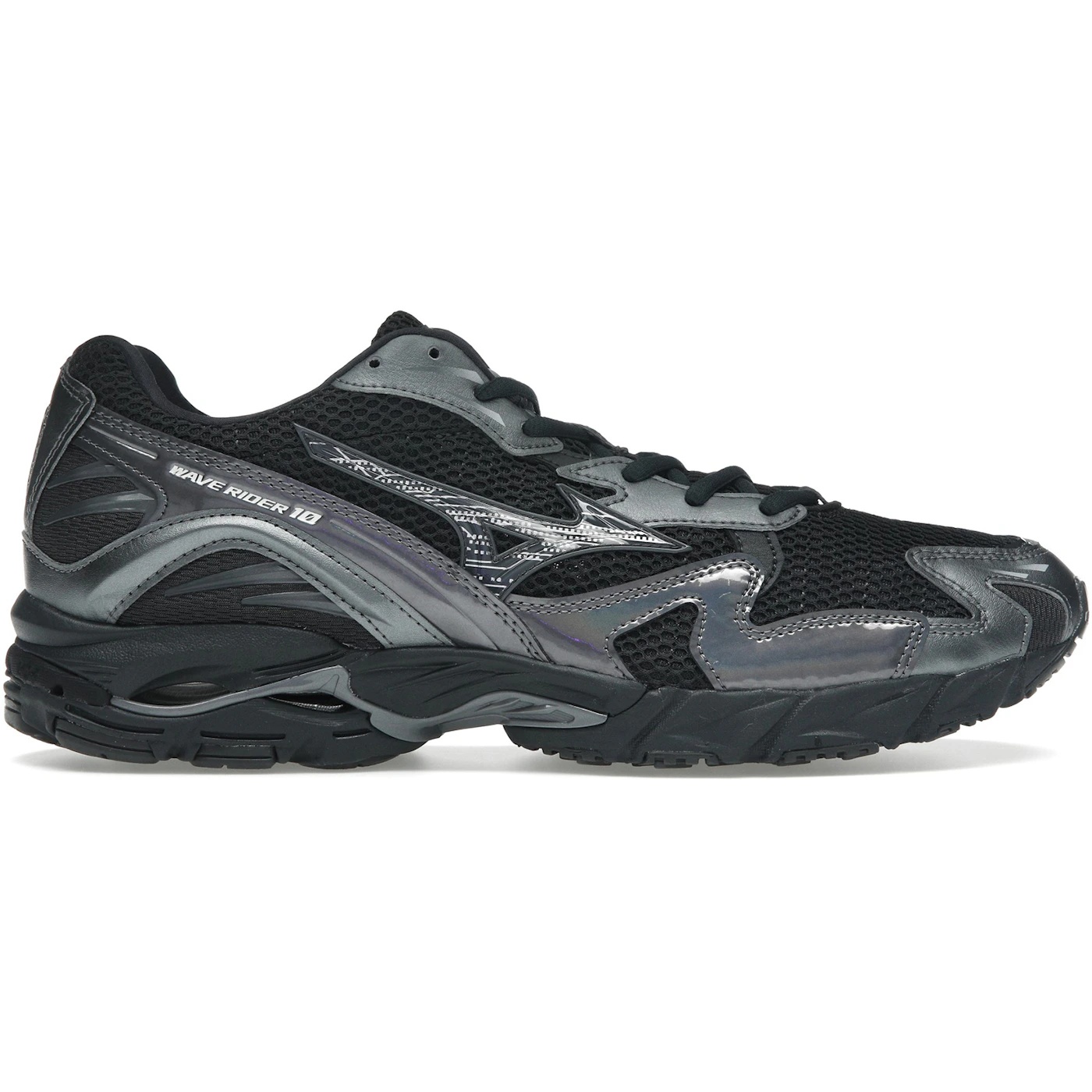 Mizuno Wave Rider 10 Black Sand Metallic Gray 1 Mizuno Wave Rider 10 Black Sand Metallic Gray 1