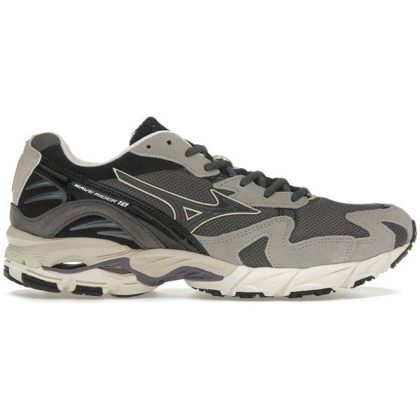 Mizuno Wave Rider 10 Dark Grey Lime Yellow