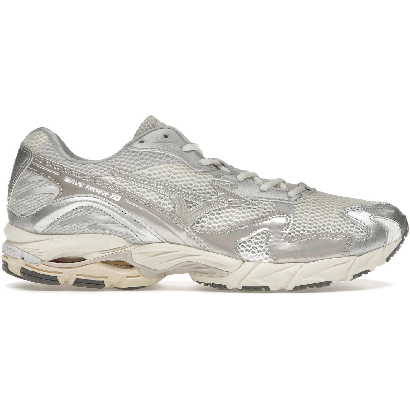 Mizuno Wave Rider 10 Metallic Snow White 3 Mizuno Wave Rider 10 Metallic Snow White