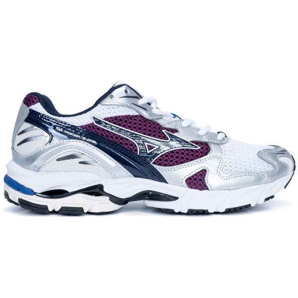 Mizuno Wave Rider 10 White Dark Purple
