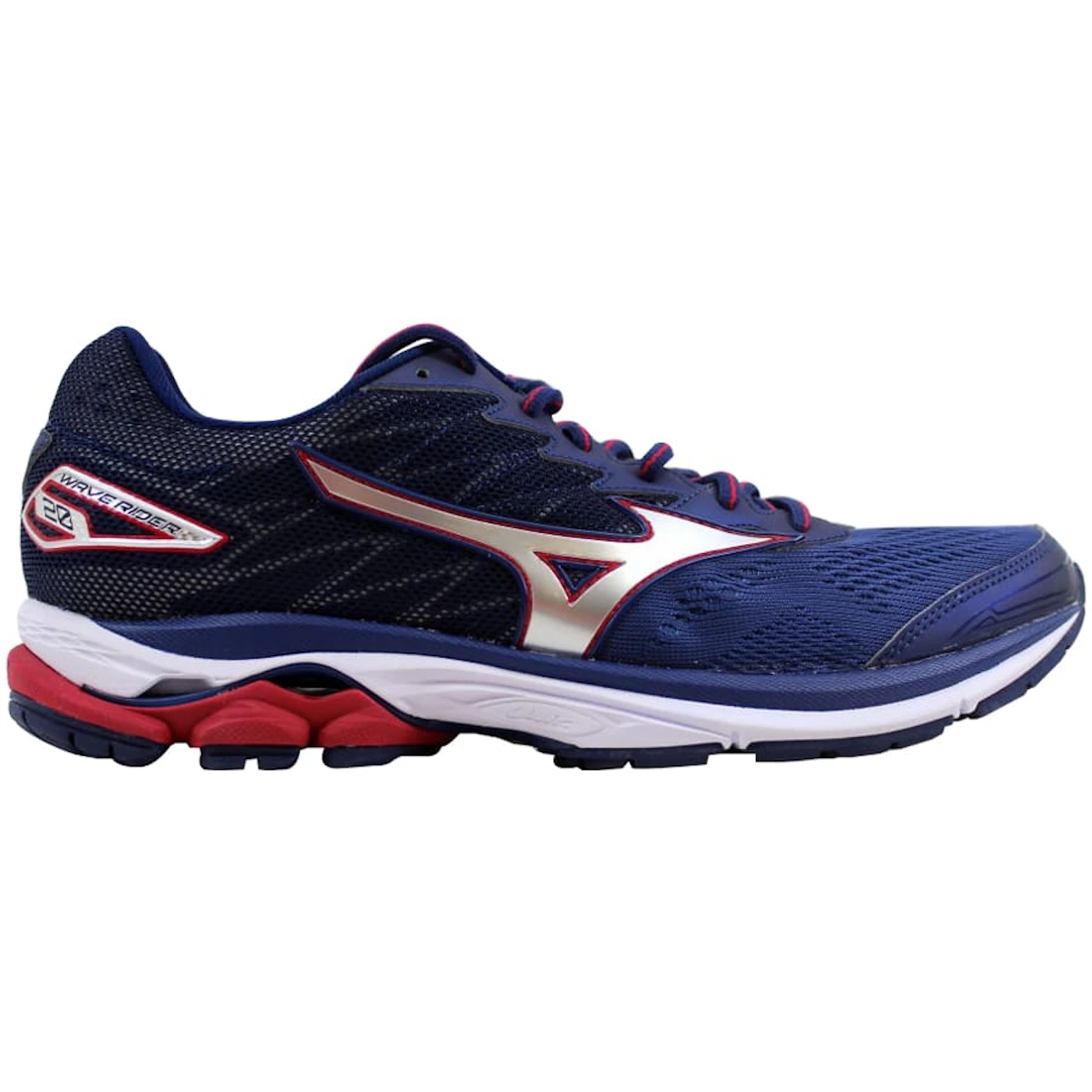 Mizuno Wave Rider 20 Blue/Silver-Red 2 Mizuno Wave Rider 20 BlueSilver Red 2