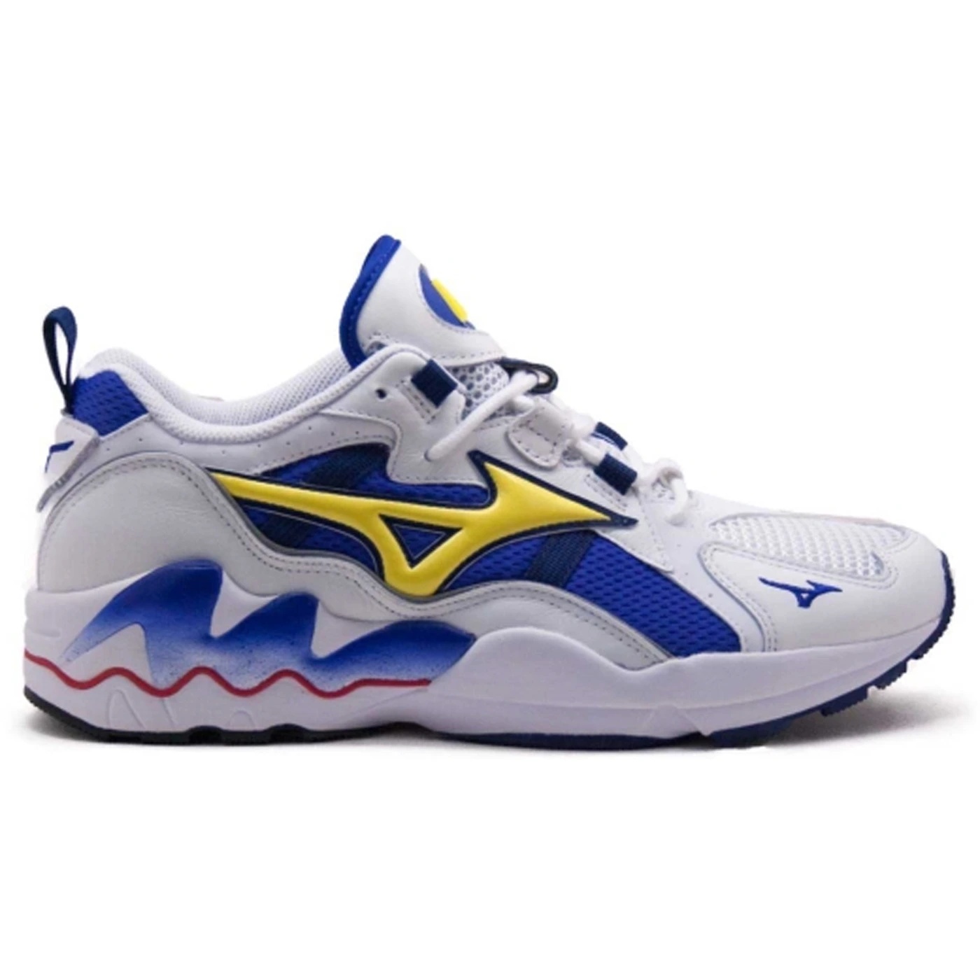 Mizuno Wave Rider White Blue Yellow 1 Mizuno Wave Rider White Blue Yellow 3