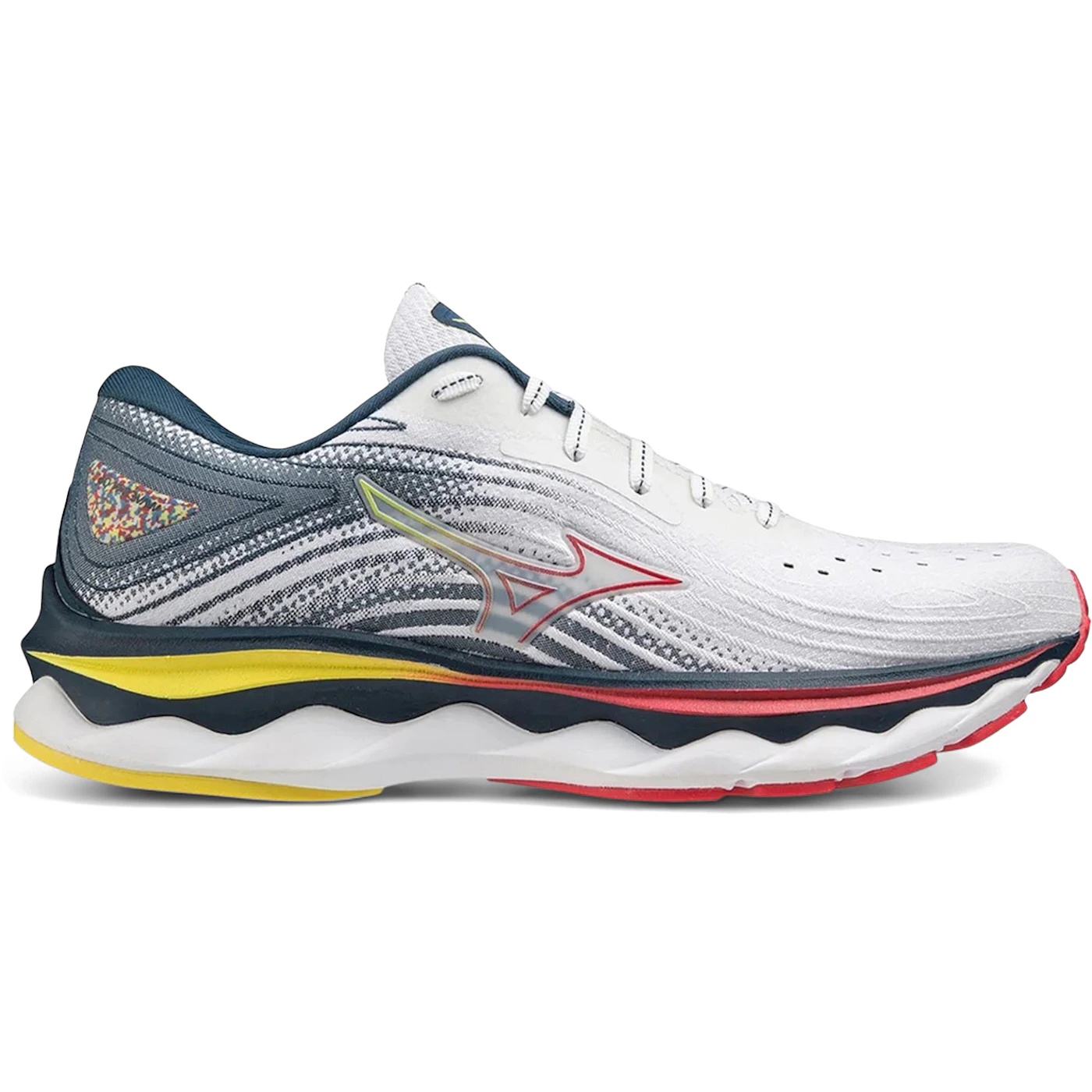 Mizuno Wave Sky 6 White Hibiscus (Womens) 3 Mizuno Wave Sky 6 White Hibiscus (Womens)