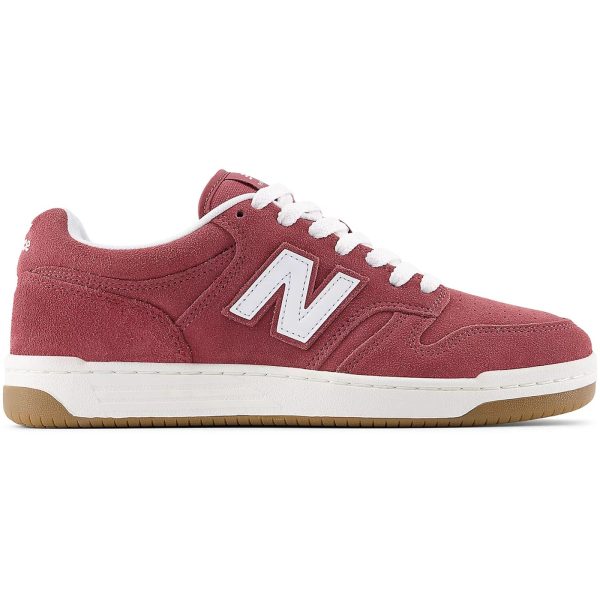 New Balance 480 Redwood White