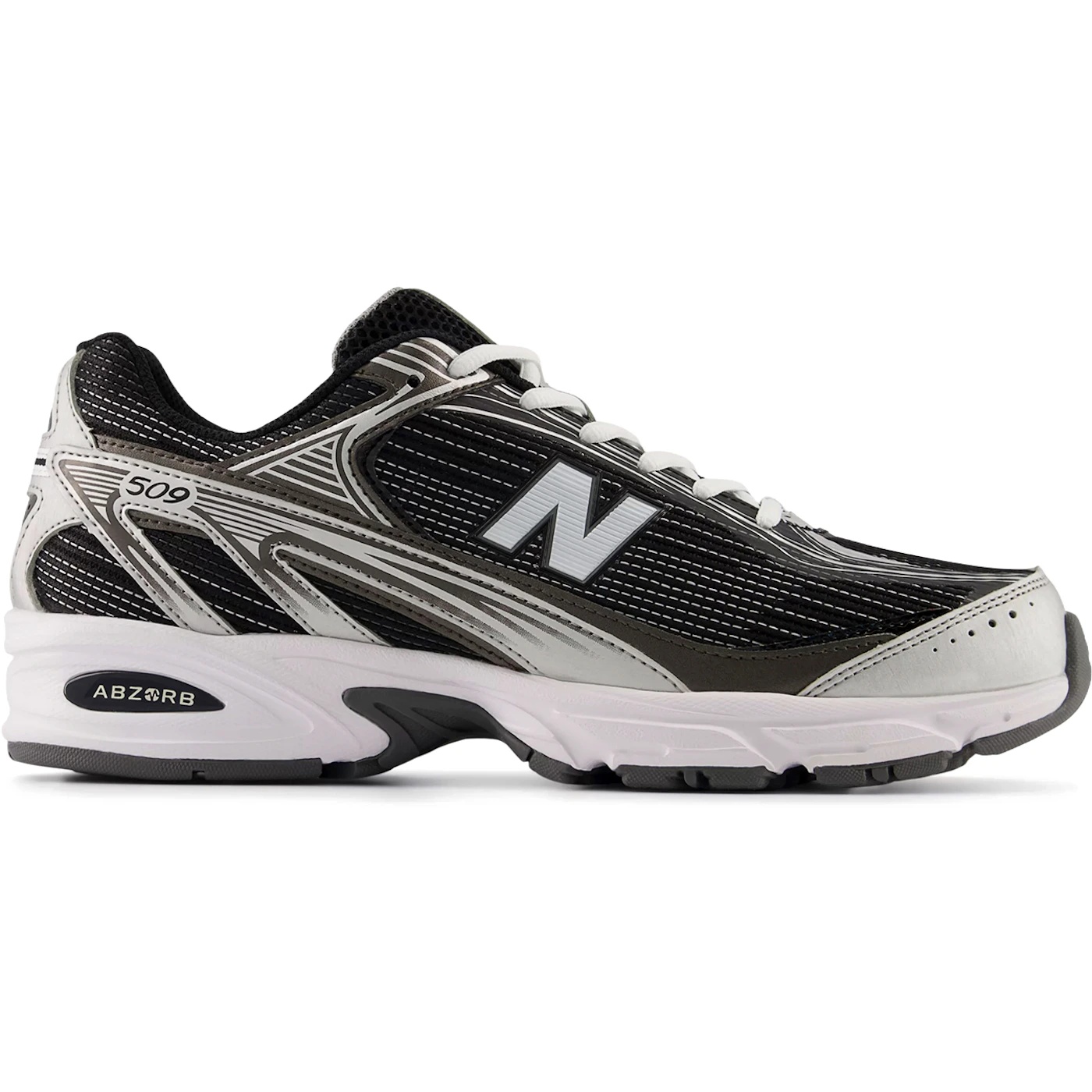 New Balance 509 Black White Silver Metallic 2 New Balance 509 Black White Silver Metallic 2