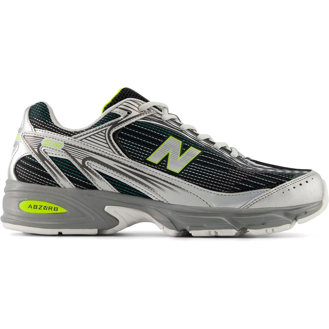 New Balance 509 Silver Metallic Alkaline Green 2 New Balance 509 Silver Metallic Alkaline Green 1
