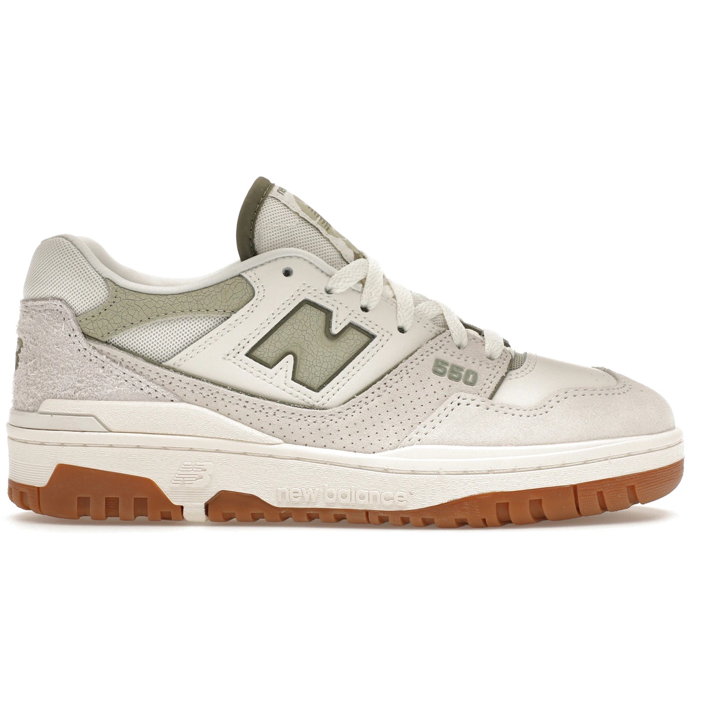 New Balance 550 White Olive Gum (Womens) 2 New Balance 550 White Olive Gum Womens 2