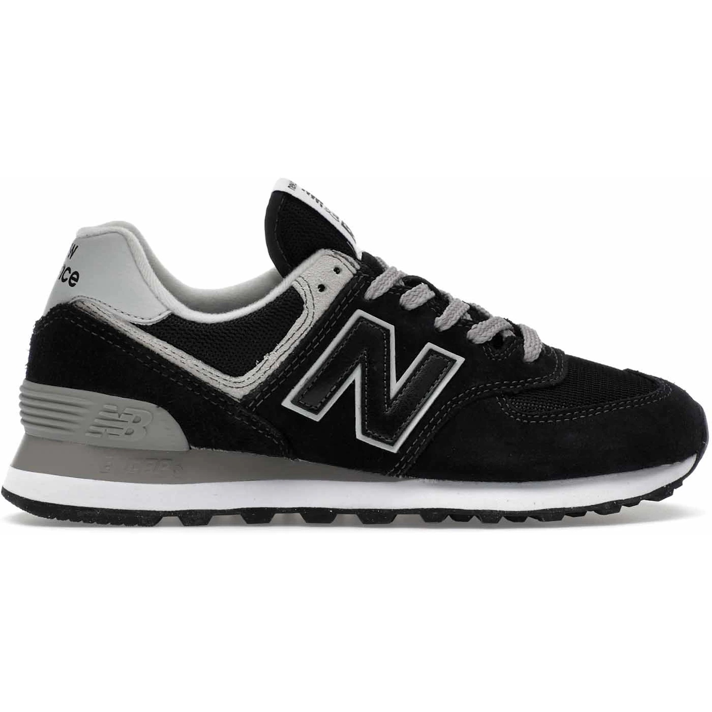 New Balance 574 Black Grey (Womens) 2 New Balance 574 Black Grey Womens 6