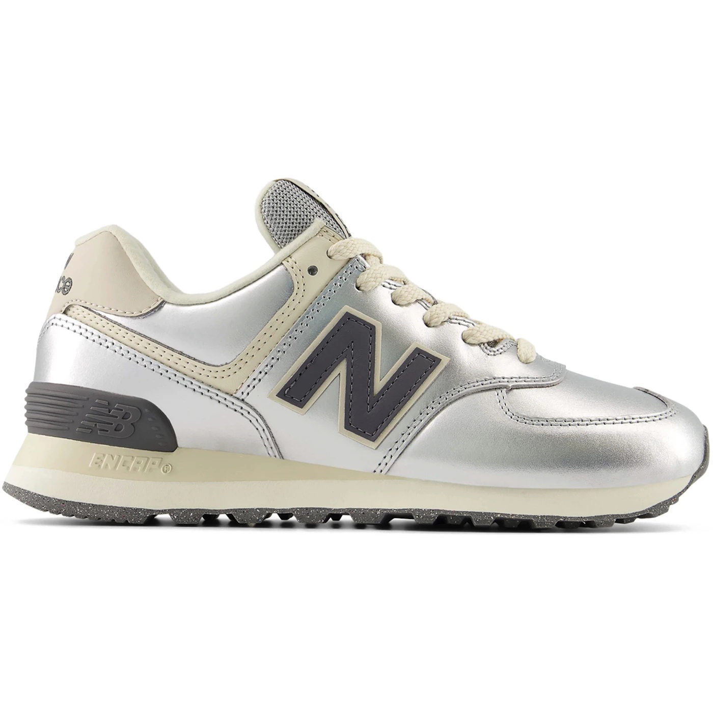 New Balance 574 Metallic Silver Artic Grey (Womens) 2 New Balance 574 Metallic Silver Artic Grey Womens 2