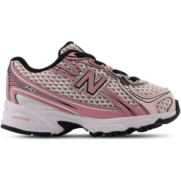 New Balance 740 Bungee Lace Washed Burgundy Pink Taffy (TD)