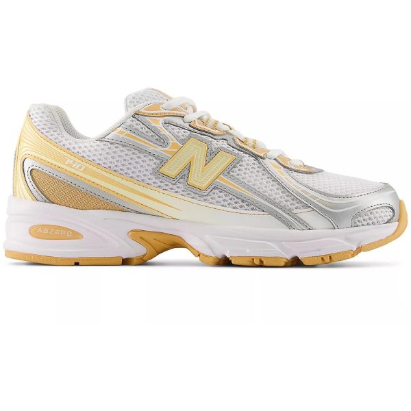 New Balance 740 White Indoor Court Ash Wood