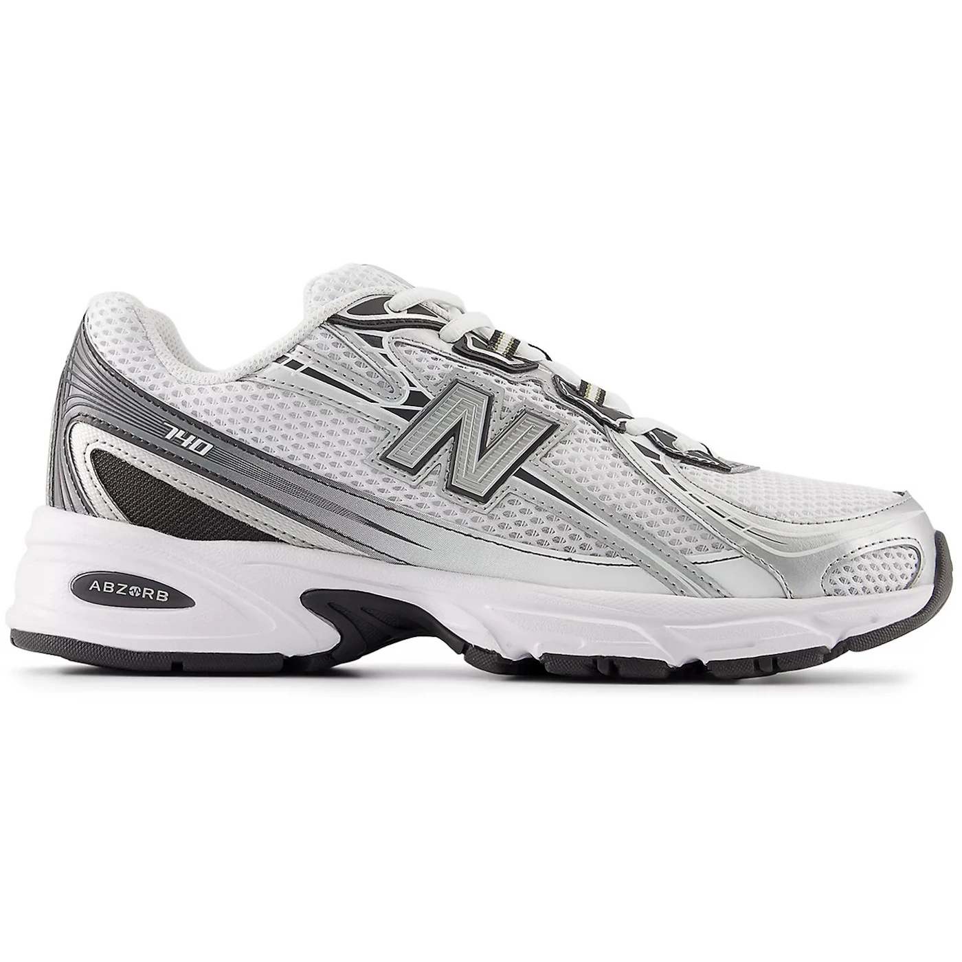 New Balance 740 White Metallic Silver Black 2 New Balance 740 White Metallic Silver Black 3