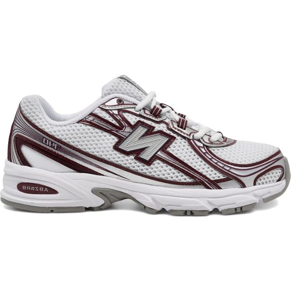 New Balance 740v2 White Burgundy Silver