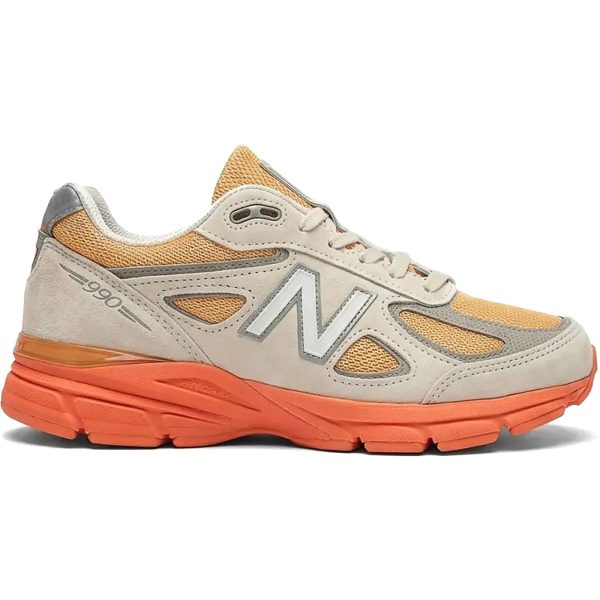New Balance 990v4 MiUSA Moonbeam Tangerine Heat