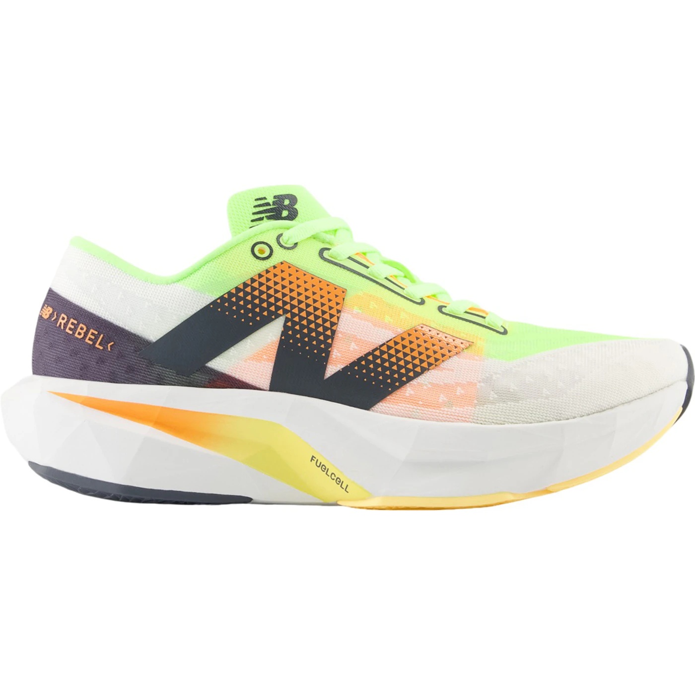 New Balance FuelCell Rebel v4 Bleached Lime Glo Hot Mango 3 New Balance FuelCell Rebel v4 Bleached Lime Glo Hot Mango