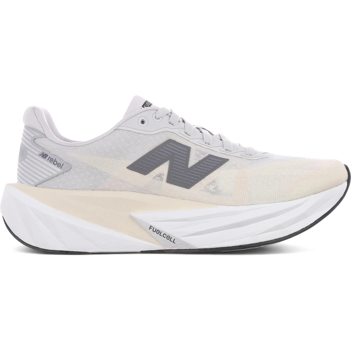 New Balance FuelCell Rebel v5 Linen Grey Matter (Womens) 1 New Balance FuelCell Rebel v5 Linen Grey Matter Womens 1