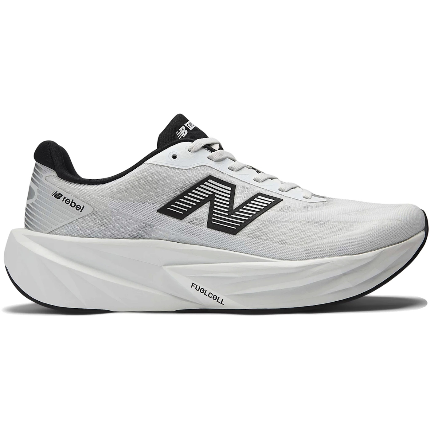 New Balance FuelCell Rebel v5 White Black Silver 1 New Balance FuelCell Rebel v5 White Black Silver 3