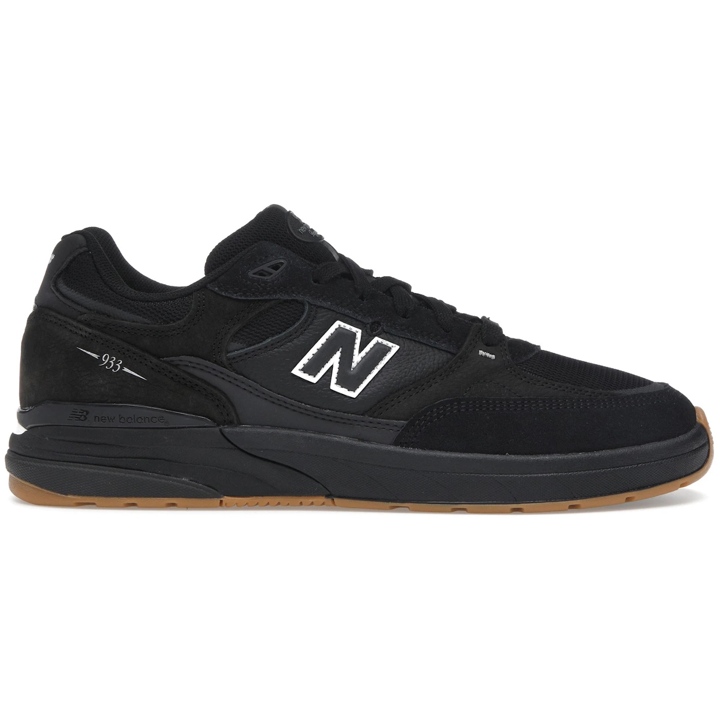 New Balance Numeric 933 Andrew Reynolds Black Gum 1 New Balance Numeric 933 Andrew Reynolds Black Gum 2