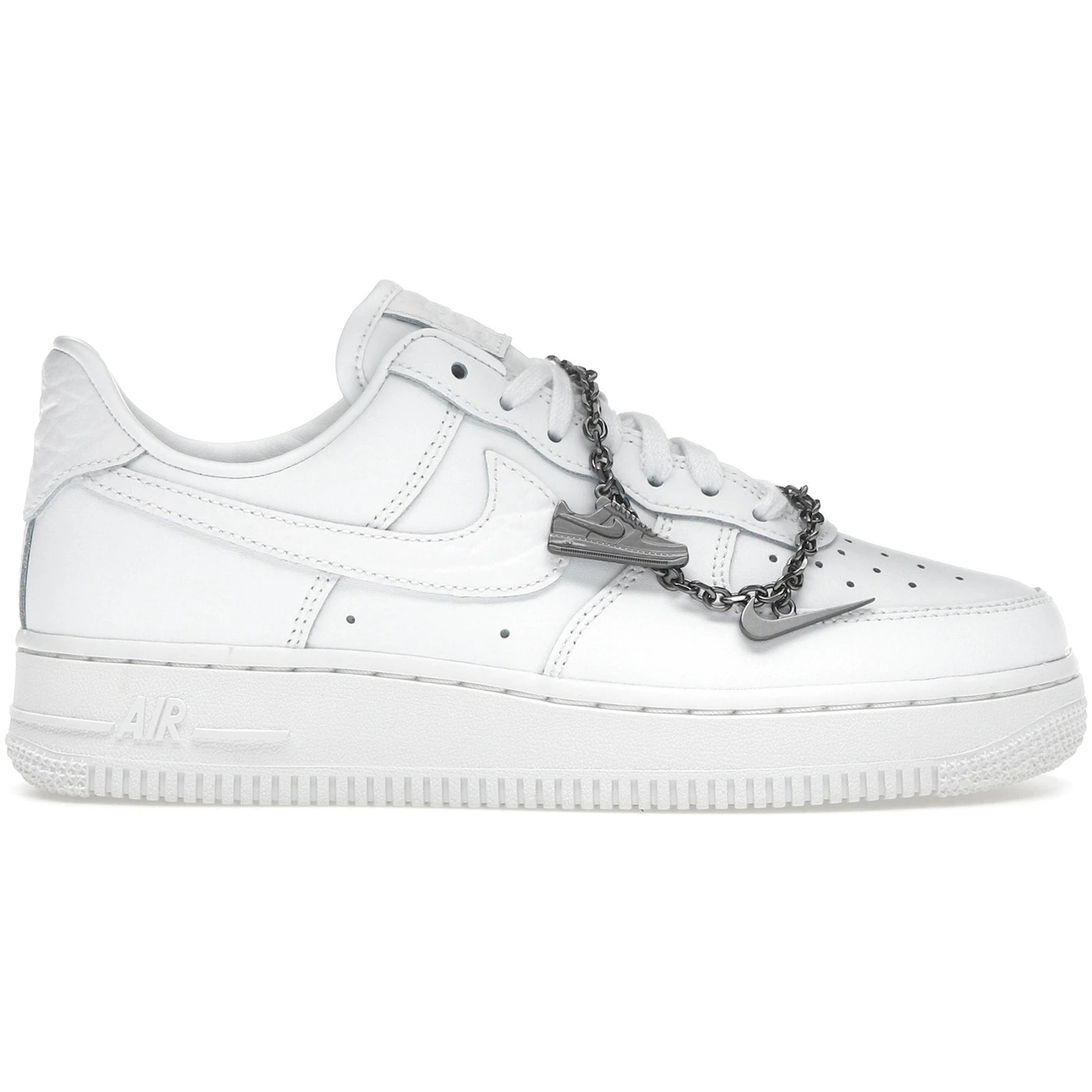 Nike Air Force 1 07 Low Summit White Mini Charm (Womens) 1 Nike Air Force 1 07 Low Summit White Mini Charm Womens 3