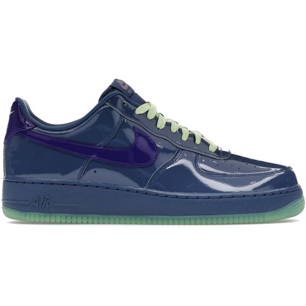 Nike Air Force 1 Low Patent Leather Mystic Navy Grape Ice