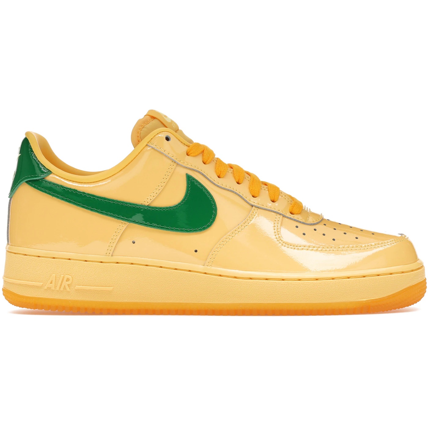Nike Air Force 1 Low Patent Leather Topaz Gold Pine Green 2 Nike Air Force 1 Low Patent Leather Topaz Gold Pine Green 1