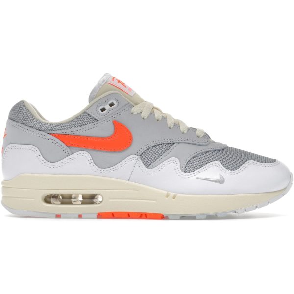 Nike Air Max 1 Patta Waves White Hyper Crimson (With Bracelet)