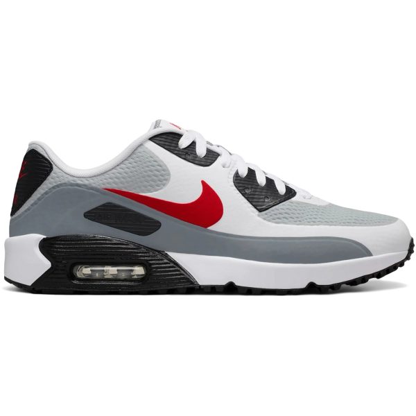 Nike Air Max 90 Golf White Light Smoke Grey Red