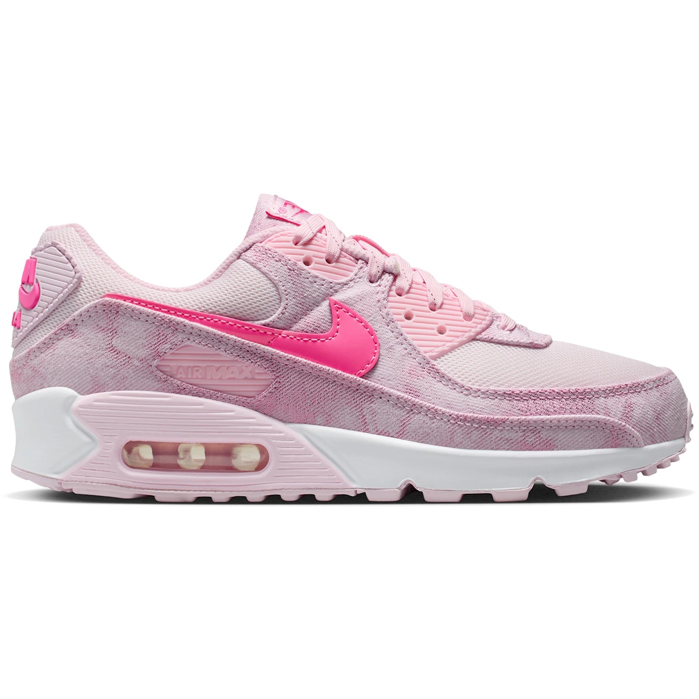 Nike Air Max 90 Pink Denim (Womens) 2 Nike Air Max 90 Pink Denim Womens 3