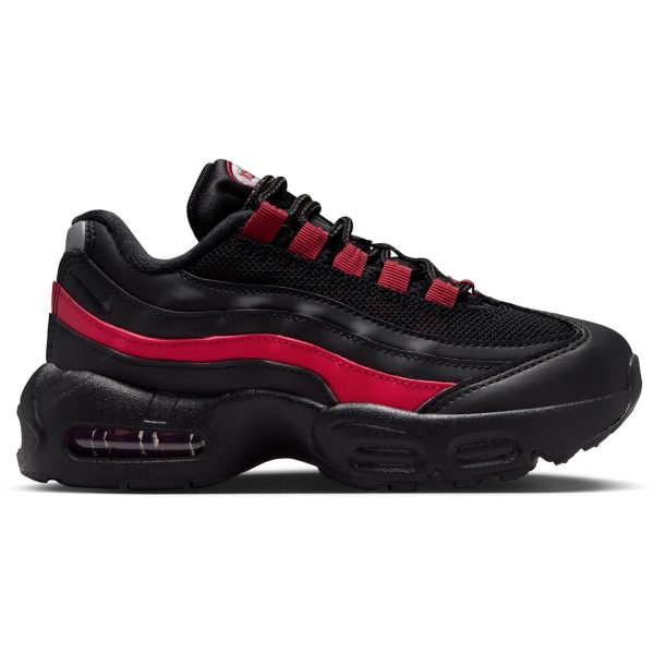 Nike Air Max 95 Recraft Black Team Crimson (PS)