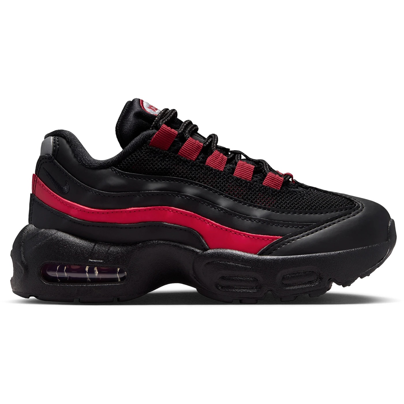 Nike Air Max 95 Recraft Black Team Crimson (PS) 1 Nike Air Max 95 Recraft Black Team Crimson PS 2