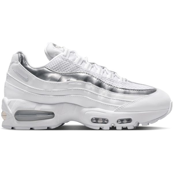 Nike Air Max 95 SE Big Bubble White Metallic Silver (Womens)