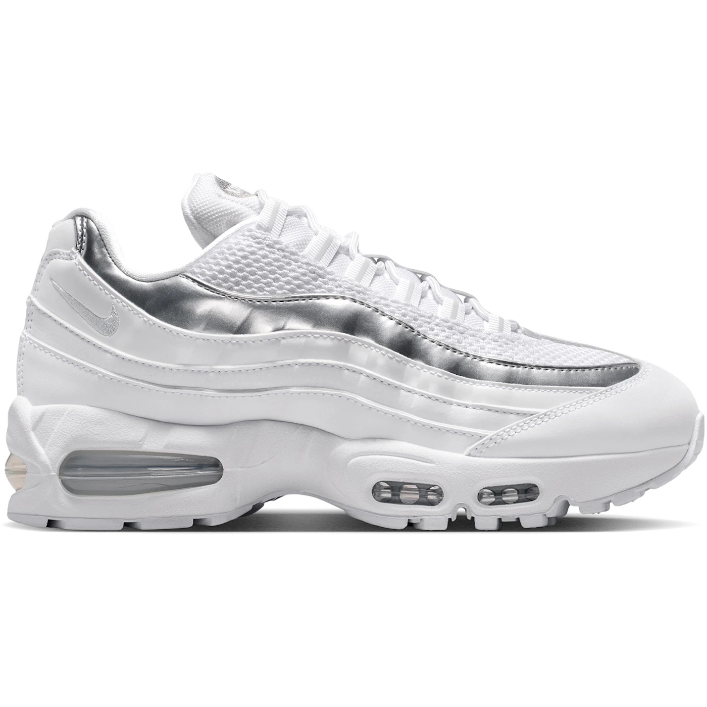Nike Air Max 95 SE Big Bubble White Metallic Silver (Womens) 1 Nike Air Max 95 SE Big Bubble White Metallic Silver Womens 3