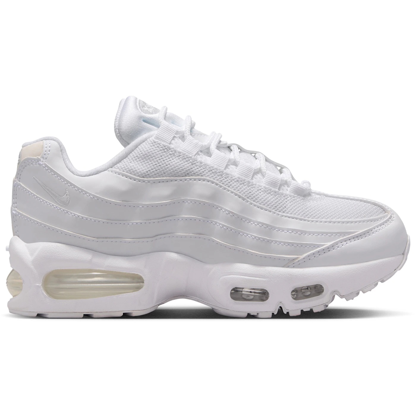 Nike Air Max 95 White Pure Platinum (GS) 2 Nike Air Max 95 White Pure Platinum GS 3