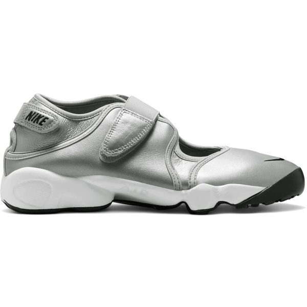 Nike Air Rift Leather Metallic Silver Sail (Womens)
