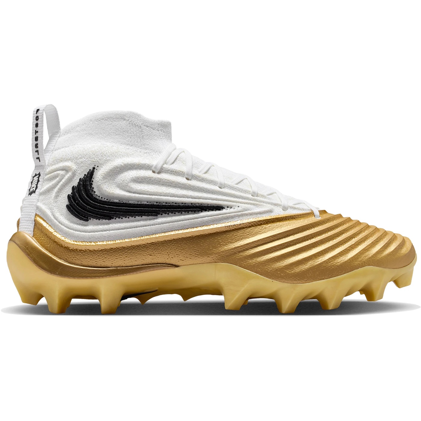Nike Alpha Menace 5 Elite White Metallic Gold Black 3
