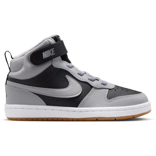 Nike Court Borough Mid 2 Black Light Smoke Grey Gum (PS)