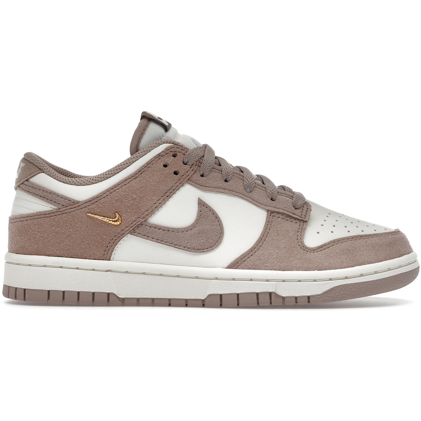 Nike Dunk Low Malt Gold Mini Swoosh (Womens) 1 Nike Dunk Low Malt Gold Mini Swoosh Womens 1