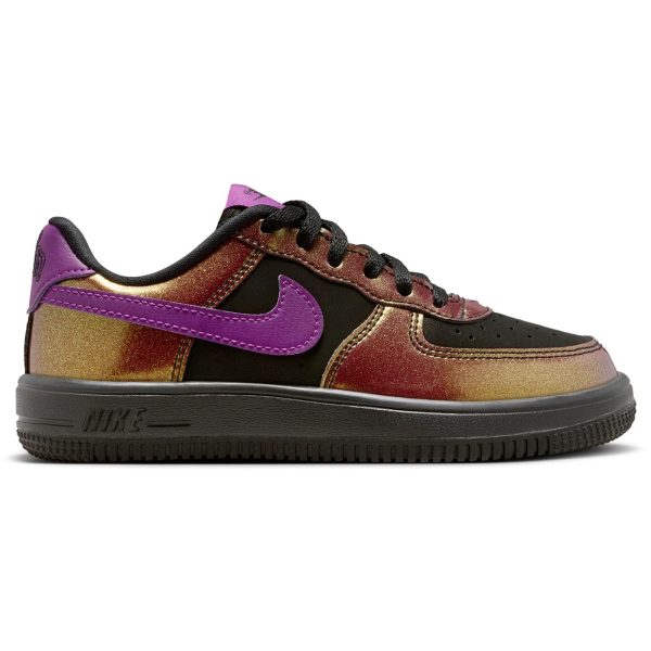 Nike Force 1 Low LV8 4 Black Bold Berry (PS)