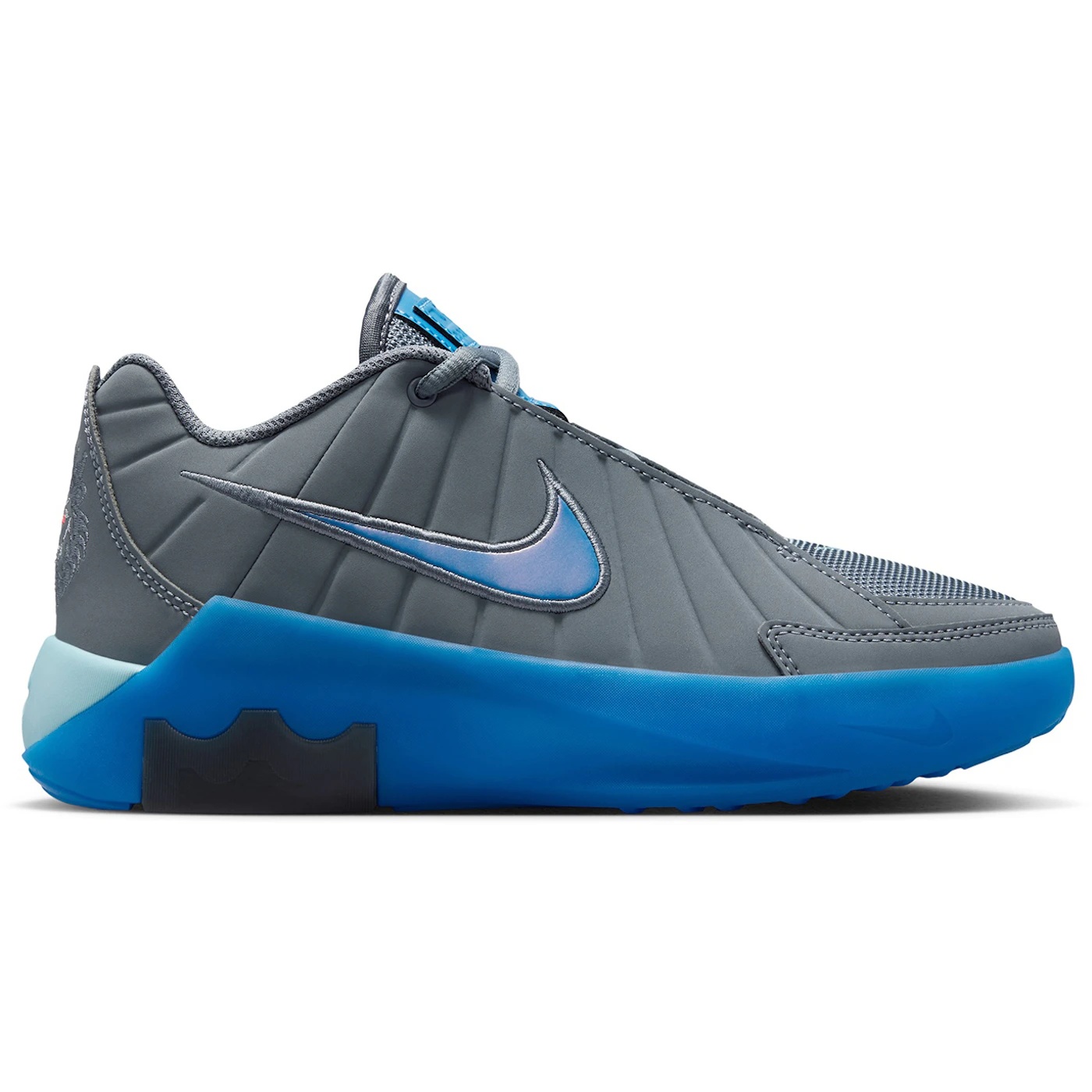 Nike LeBron Witness 9 Cool Grey Psychic Blue GS 3