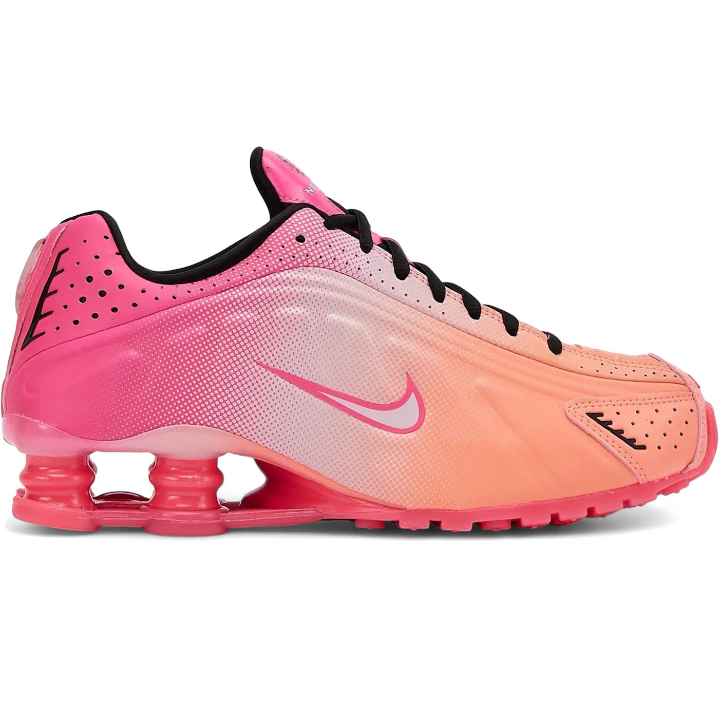 Nike Shox R4 AB Hyper Pink Black (Womens) 1 Nike Shox R4 AB Hyper Pink Black Womens 3