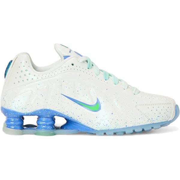 Nike Shox R4 AB White Green Strike Royal Pulse (Womens)
