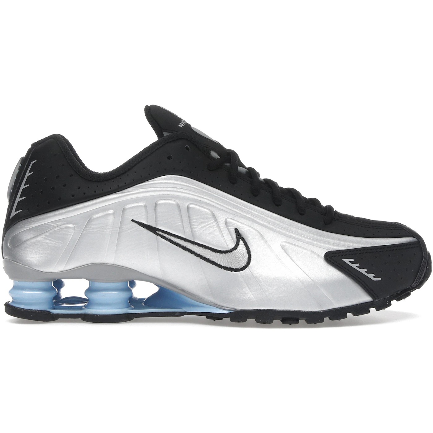 Nike Shox R4 Metallic Silver Black Psychic Blue 2 Nike Shox R4 Metallic Silver Black Psychic Blue 2