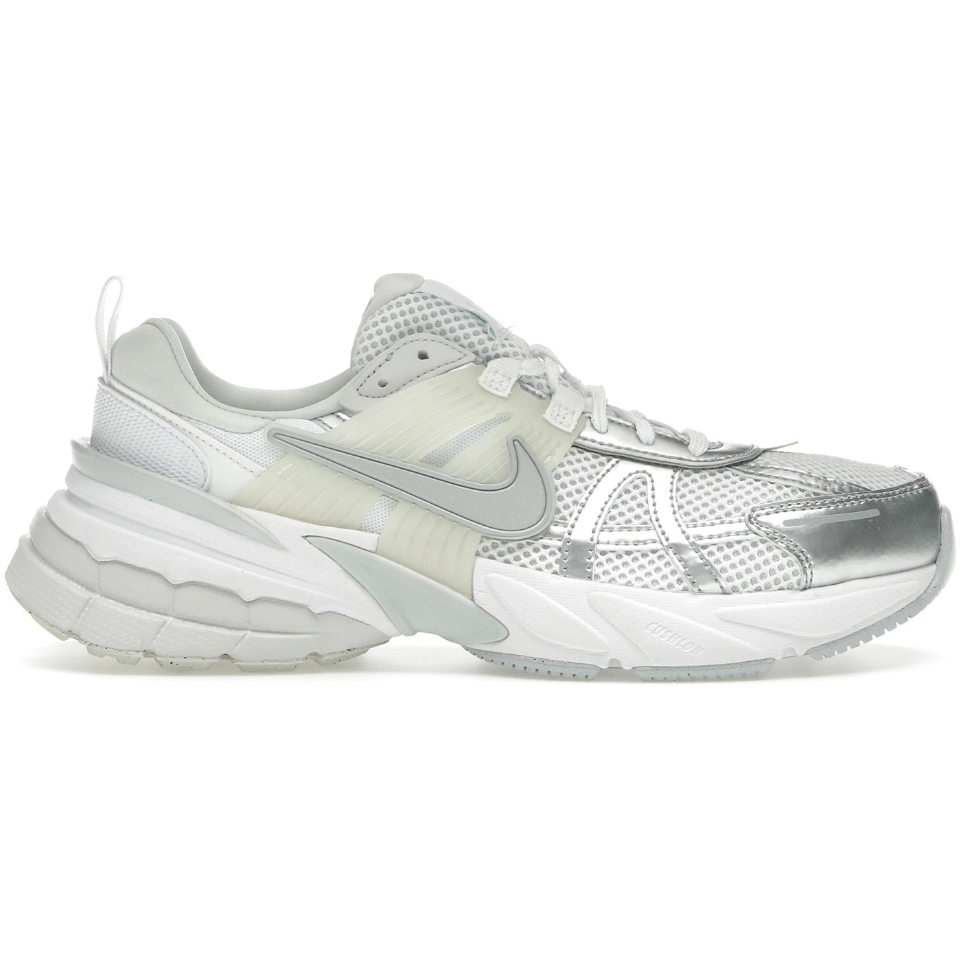 Nike V2K Run Metallic Silver White (Womens) 2 Nike V2K Run Metallic Silver White (Womens)