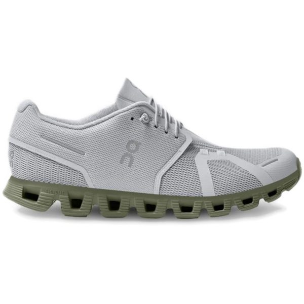 On Running Cloud 5 Glacier Grey Reseda Green
