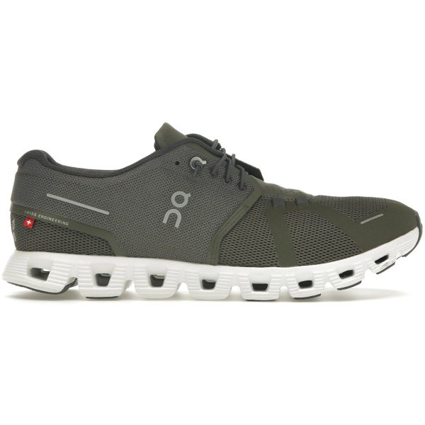 On Running Cloud 5 Olive Green White