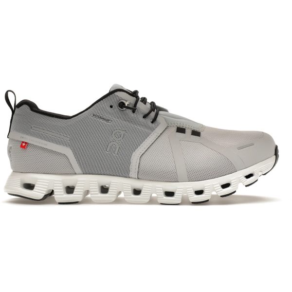 On Running Cloud 5 Waterproof Glacier Grey White (Womens)