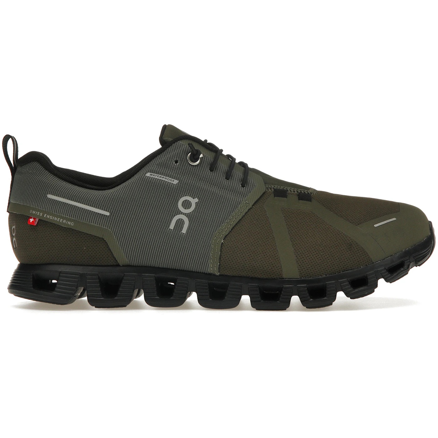 On Running Cloud 5 Waterproof Olive Black 1 On Running Cloud 5 Waterproof Olive Black 3